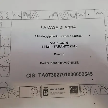 La Casa Di Anna Apartment Taranto